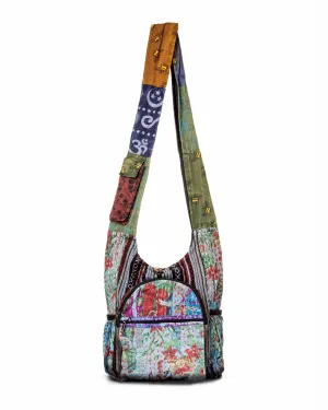 Vintage Water Hobo Bag Patchwork Special offer Smooth transaction Kathmandu Pockets Collection with Bottle