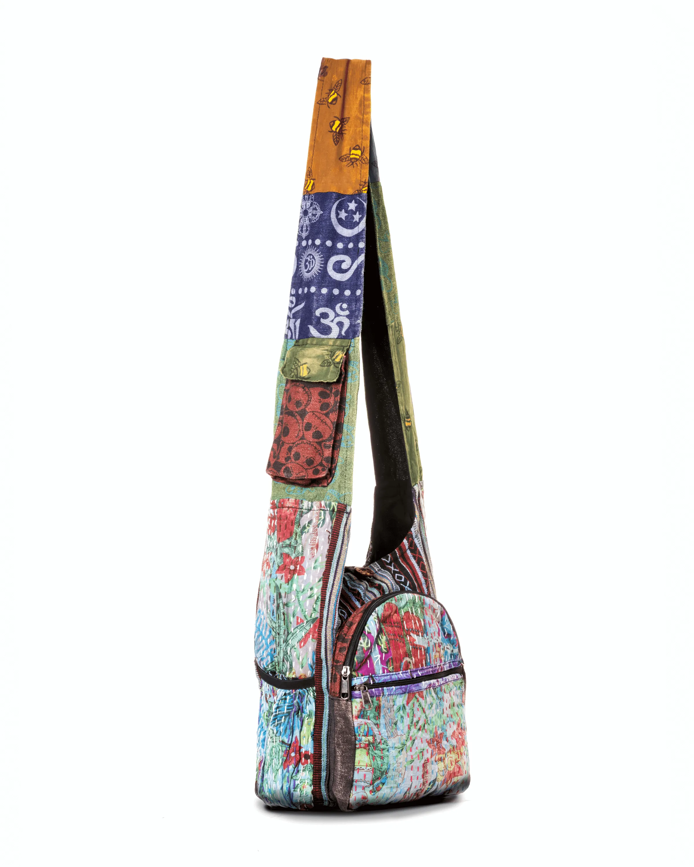 Vintage Water Hobo Bag Patchwork Special offer Smooth transaction Kathmandu Pockets Collection with Bottle