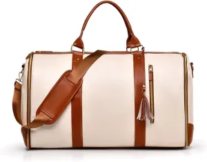 Viralhuntz Travel Bag, Luux Travel Bags, Large Capacity Duffle Travel Bags for Men Women, Multifunctional Jenni Travel Bag (Khaki)
