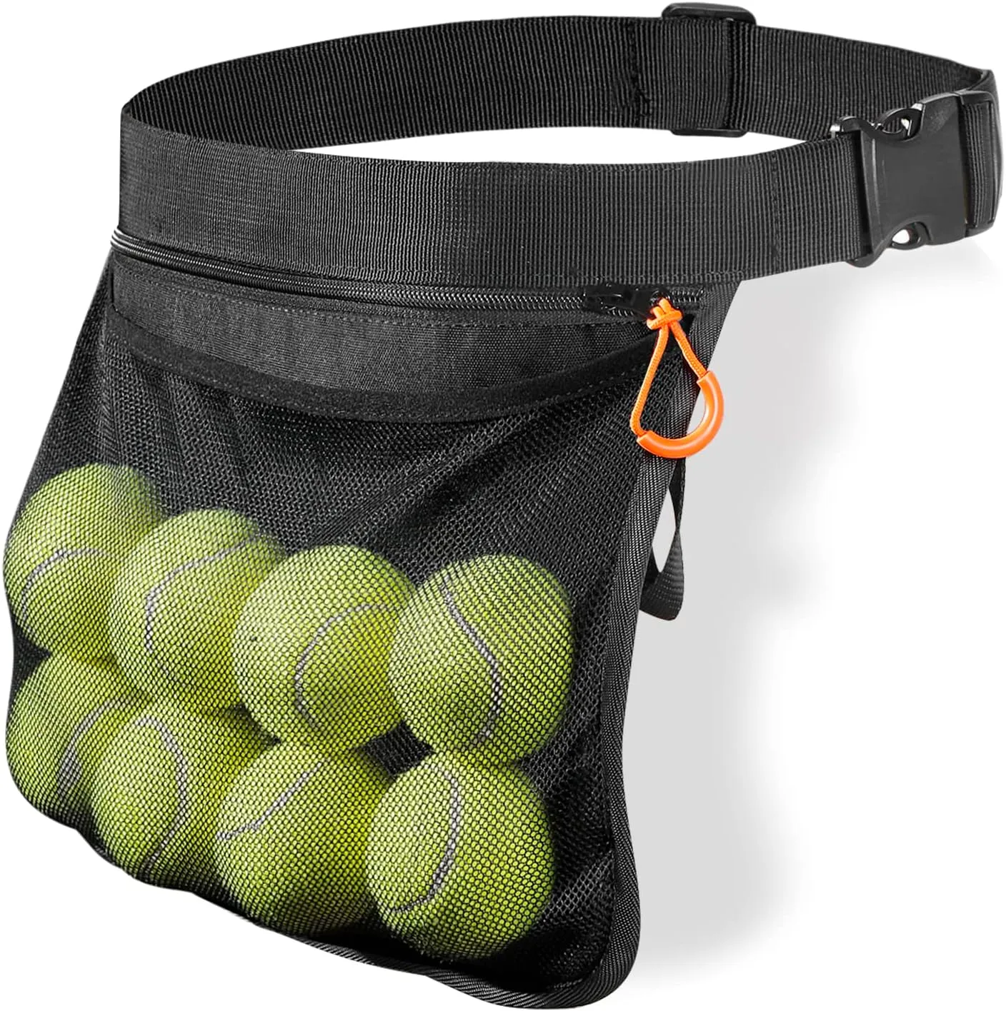 VISEMAN Tennis Ball Band Holder - Waist Bag Holding 8 Pickleball or Tennis Balls