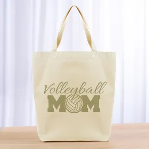 Volleyball Mom Tote Bag - khaki