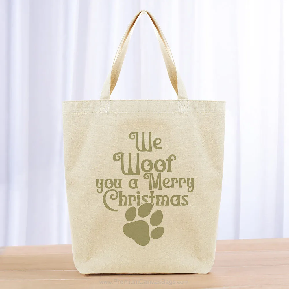 We Woof You Tote Bag - khaki