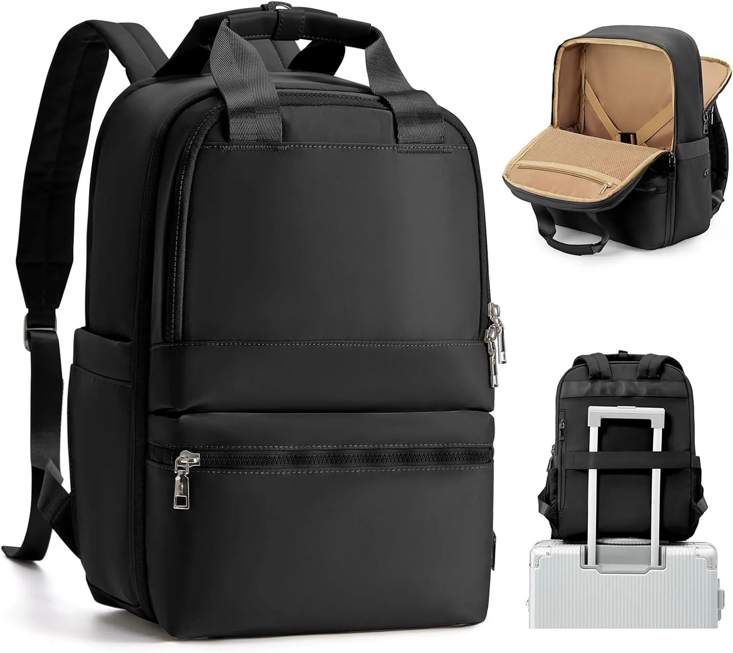 wepadre Small Travel Backpack Carry on Flight Approved Personal Item Travel Bag Carry on Backpack for Women Work Laptop Backpack for Traveling Personal Bags for Airplanes Mochila De Viaje