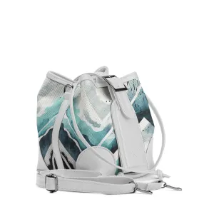 White Bucket Bags Waves