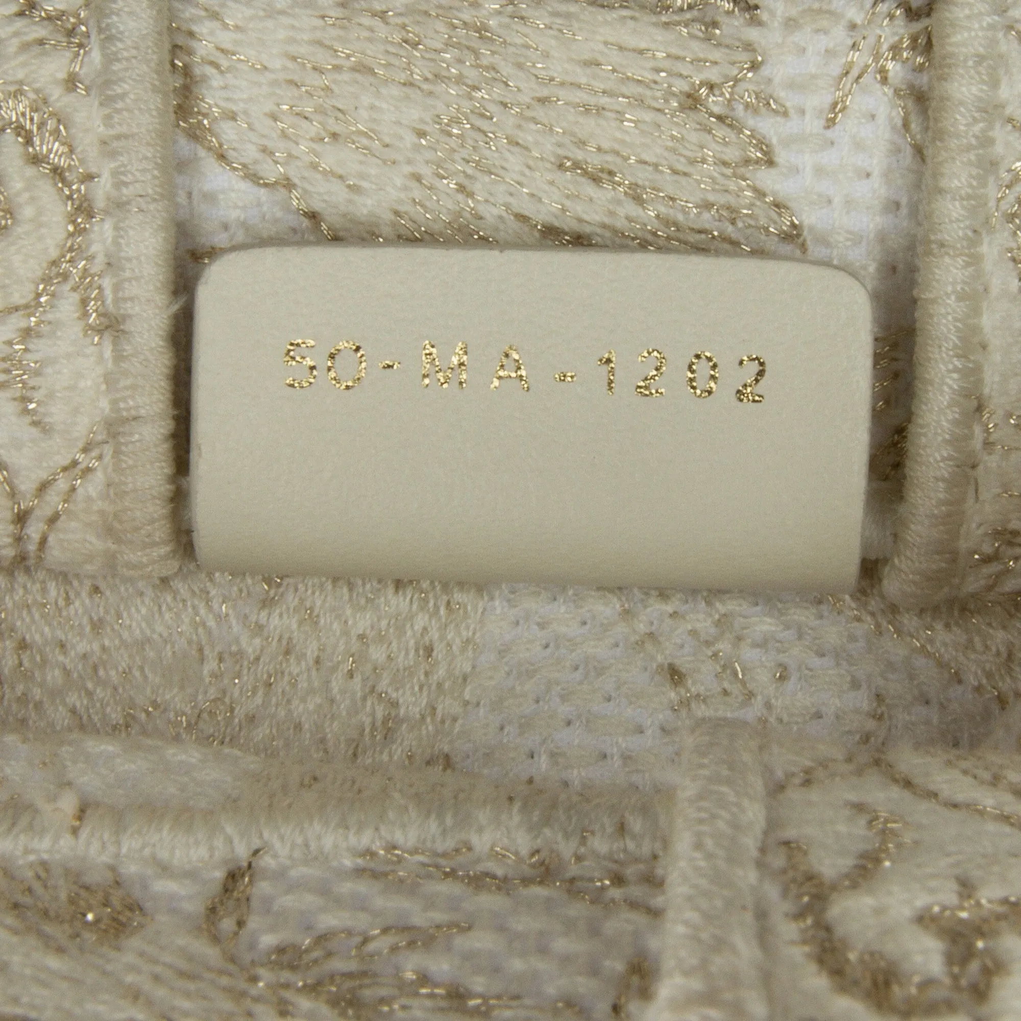 White Dior Mini Jardin D'Hiver Vertical Book Tote Satchel