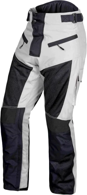 WICKED STOCK Men's Grey Mesh Motorcycle Pants - High Rise, Zipper Closure, Summer, Motocross, Dirt Bike, Motorcycle