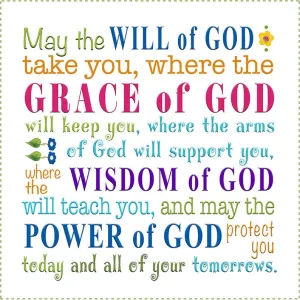 Will of God 6 inch Mini Fabric Art Panel