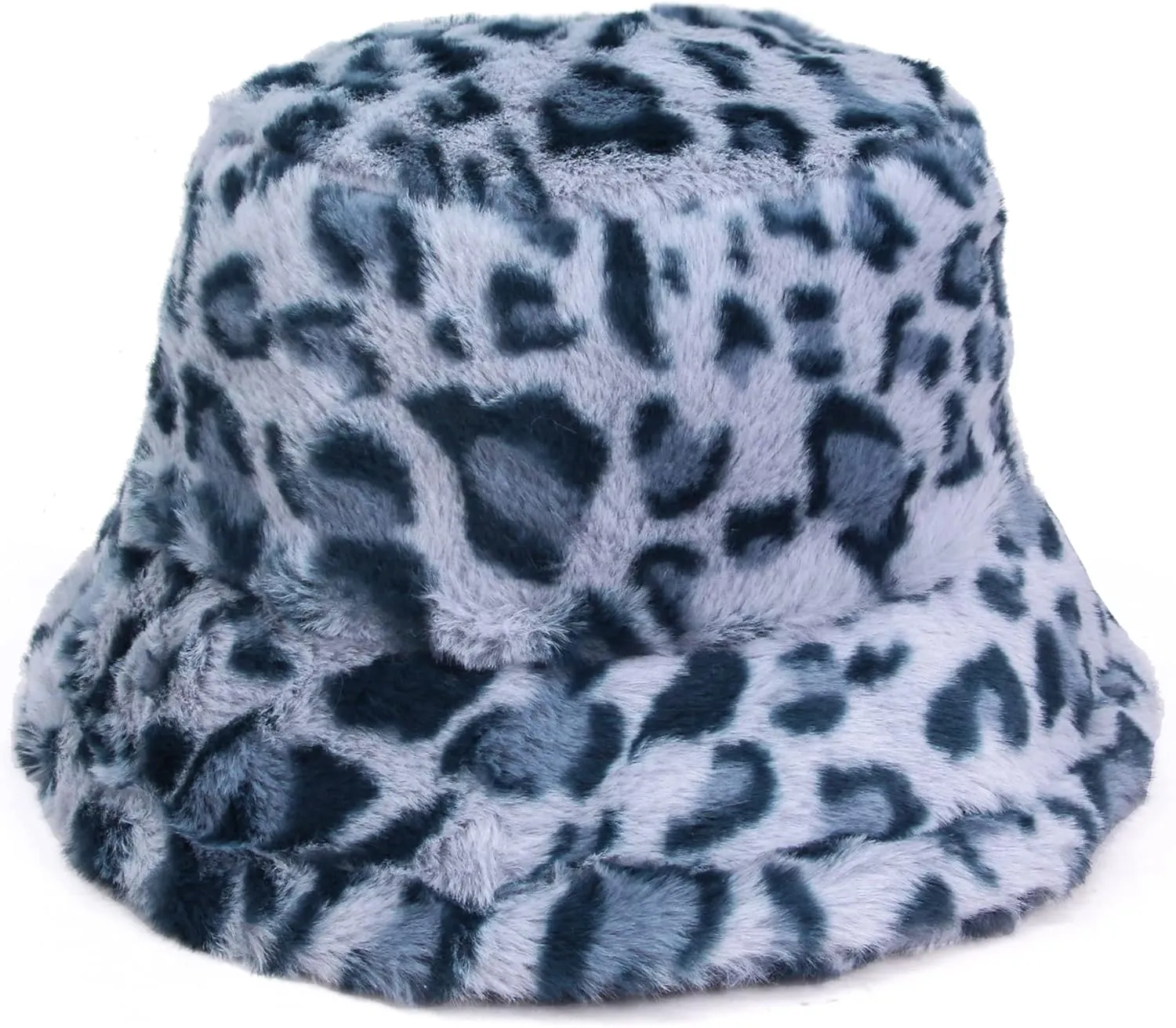 Winter Bucket Hat for Women Faux Fur Animal | Plaid Print Fuzzy Warmer Fisherman Hats for Women
