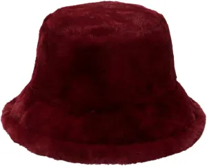 Winter Plush Bucket Hat for Women Men Classic Solid Color Faux Fur Fisherman Cap