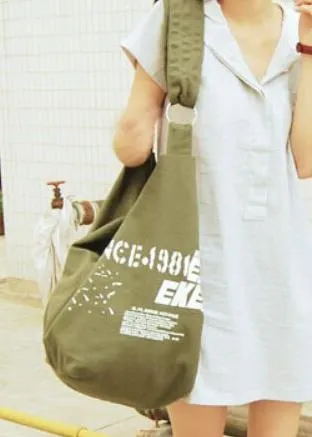 Women Canvas Messenger Bag
