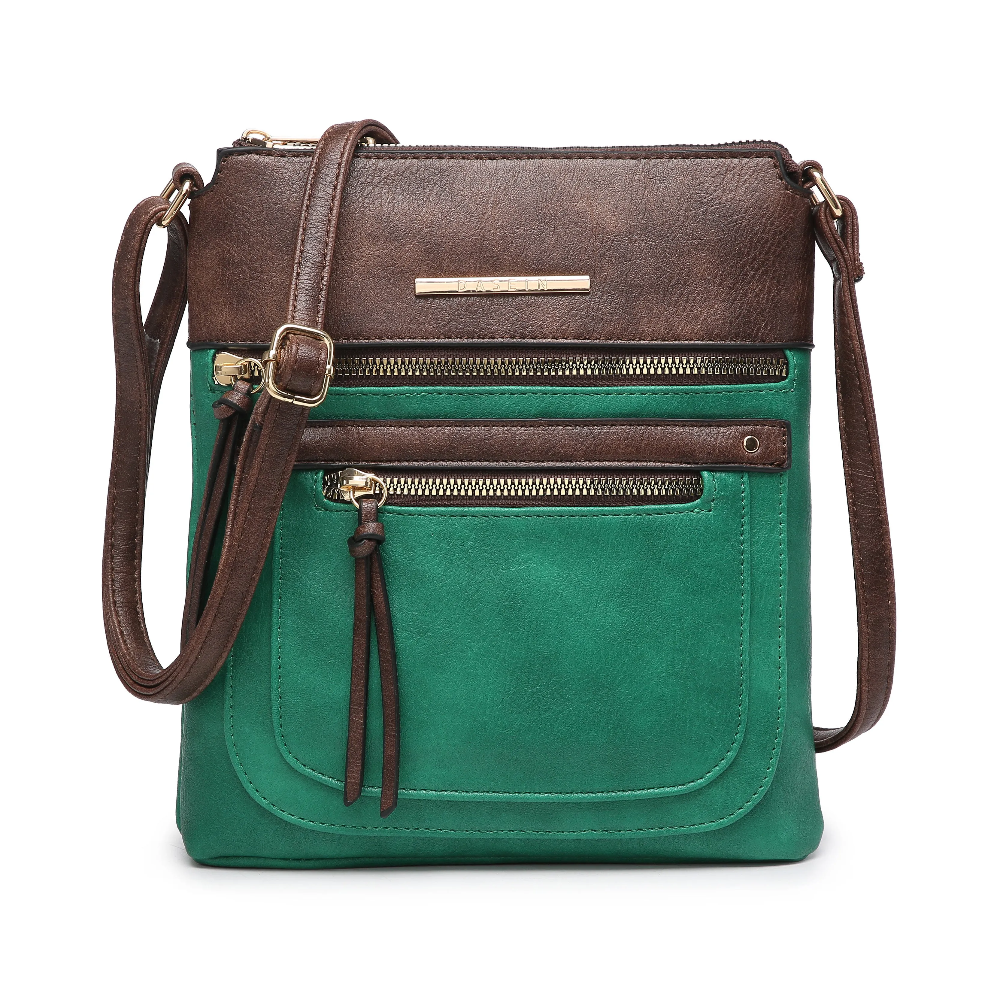 Women Lightweight Crossbody Bags Soft Vegan Leather Travel Handbag Multi Pockets