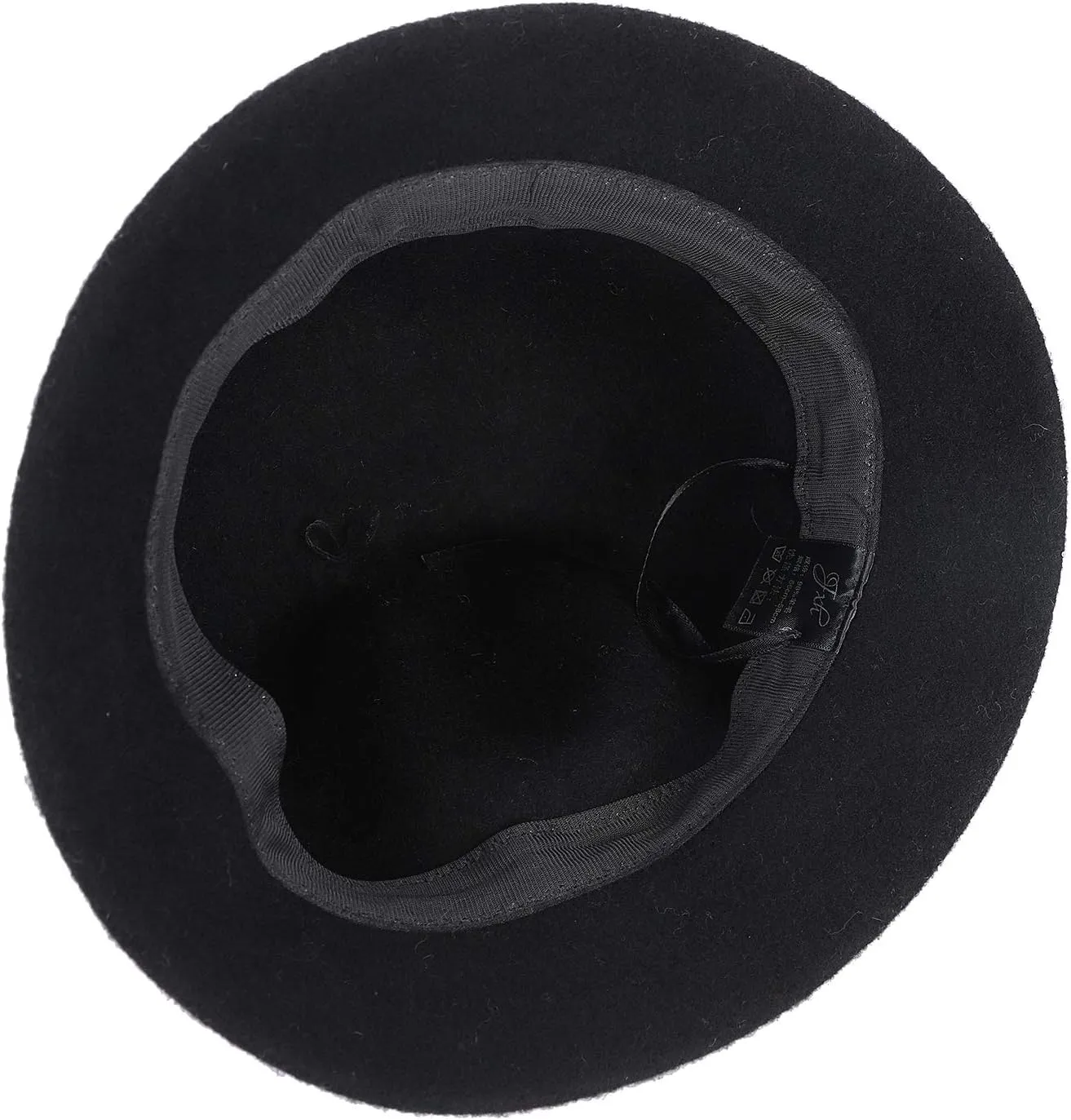 Women Winter Wool Felt Bucket Hat Vintage Warm Felt Cloche Bowler Hat with Brim