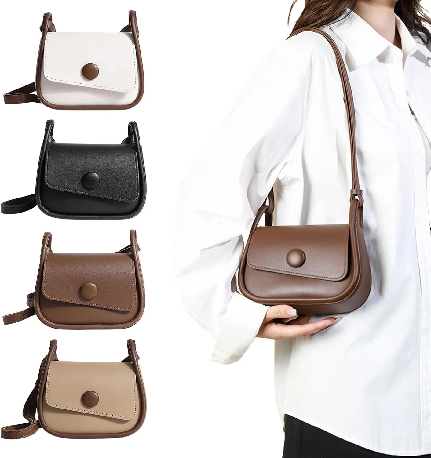 Womens Casual Bag, Multi Pocket Crossbody Shoulder Bags 2025 Handbag Messenger Bag Travel Handbag Gift for Women