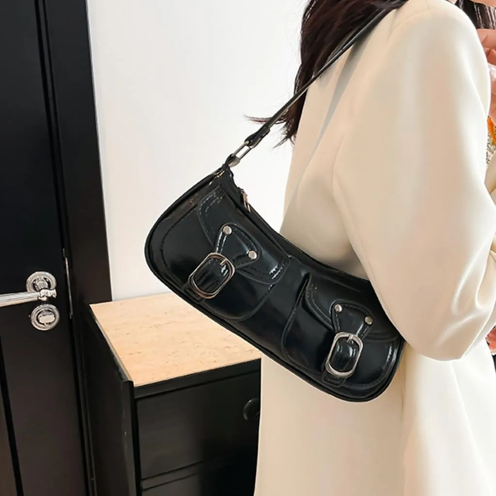 Women's Casual Shoulder Bag Vintage Inspired Armpit Bags Practical PU Leather Underarm Purse for Various Occasion