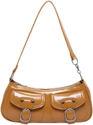 Women's Casual Shoulder Bag Vintage Inspired Armpit Bags Practical PU Leather Underarm Purse for Various Occasion