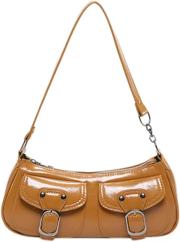 Women's Casual Shoulder Bag Vintage Inspired Armpit Bags Practical PU Leather Underarm Purse for Various Occasion
