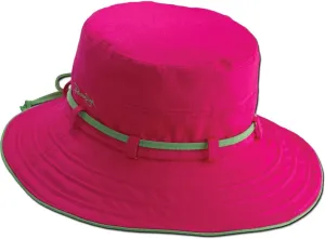 Women's Contrast Cotton Bucket Sun Hat with Sizing Tie, 3" Brim