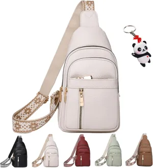 Women's Fashion Casual Solid Color Crossbody Bag, Cross Body Bags, Chest Bag with Adjustable Strap, Small Sling Bag