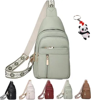 Women's Fashion Casual Solid Color Crossbody Bag, Cross Body Bags, Chest Bag with Adjustable Strap, Small Sling Bag