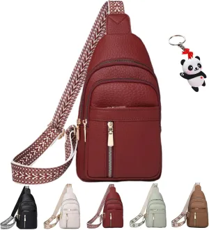 Women's Fashion Casual Solid Color Crossbody Bag, Cross Body Bags, Chest Bag with Adjustable Strap, Small Sling Bag