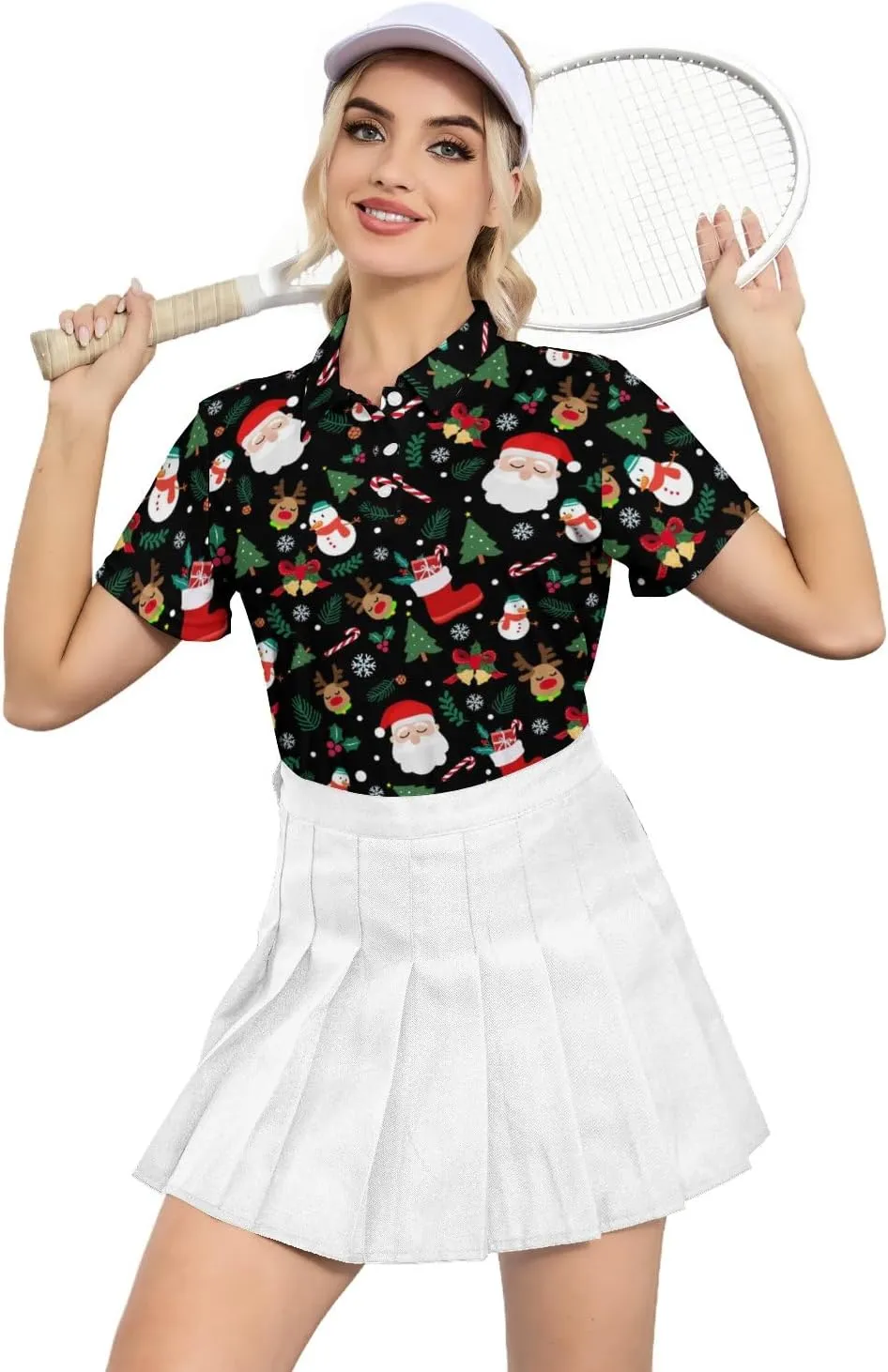 Women's Golf Shirt Moisture Wicking Quick Dry Polo Shirts Golf Outfits Golfer Gifts Ladies Polo Shirts