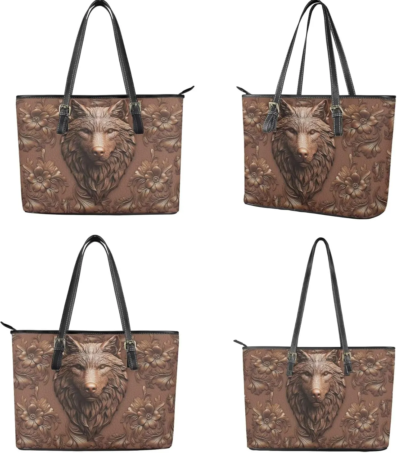 Womens Handbag Sets Satchel Purse Waterproof Tote Bag with Wallet Set for Ladies