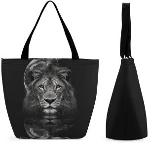 Women's Handbags Animal Lion Shopping Bag Leather Tote Bag Satchel Bags