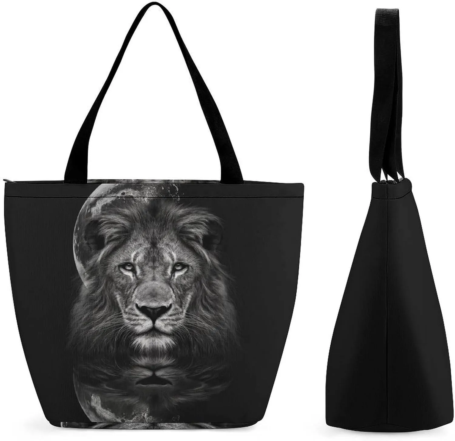Women's Handbags Animal Lion Shopping Bag Leather Tote Bag Satchel Bags