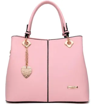 Women's Large Capacity Handbag Shoulder Bag Commuter Bucket Bag PU Locomotive Tote Bag