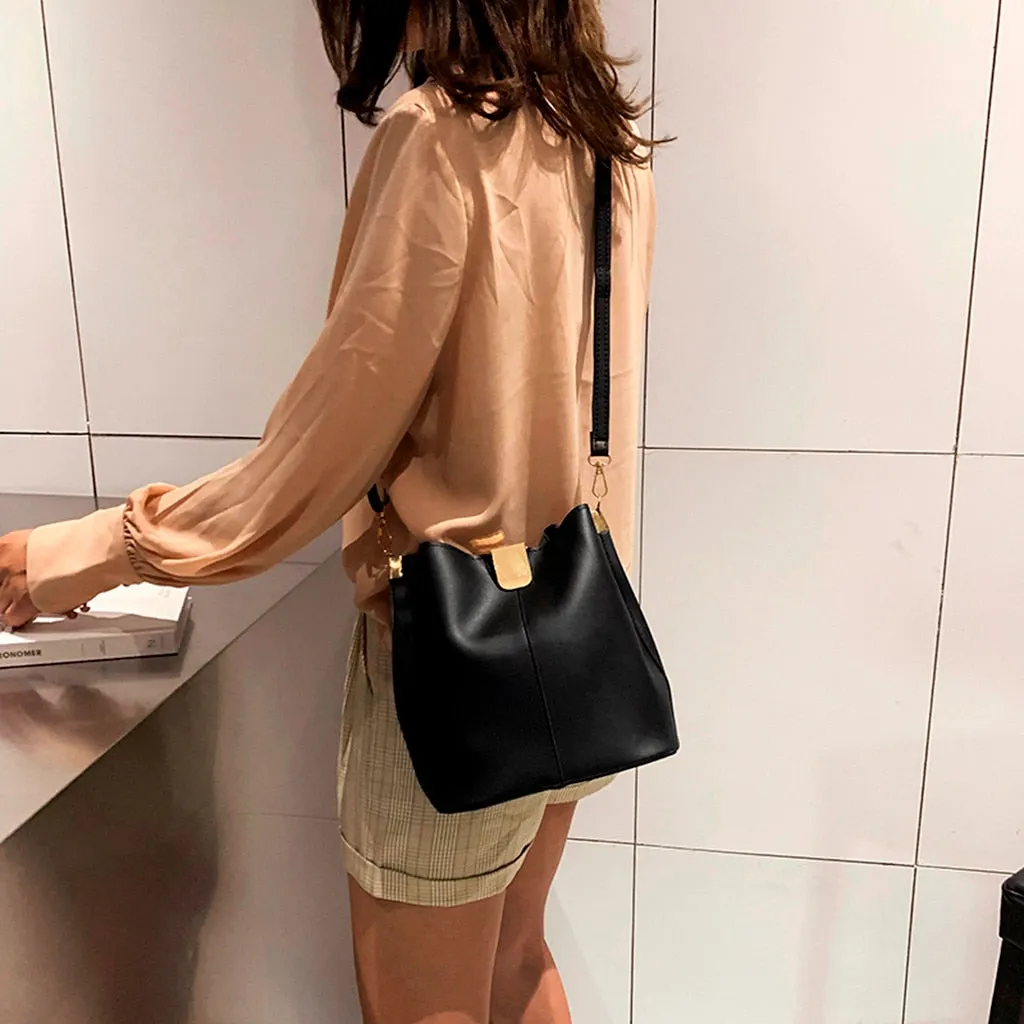Women's PU Leather Large Capacity Tote  - "HELENA"