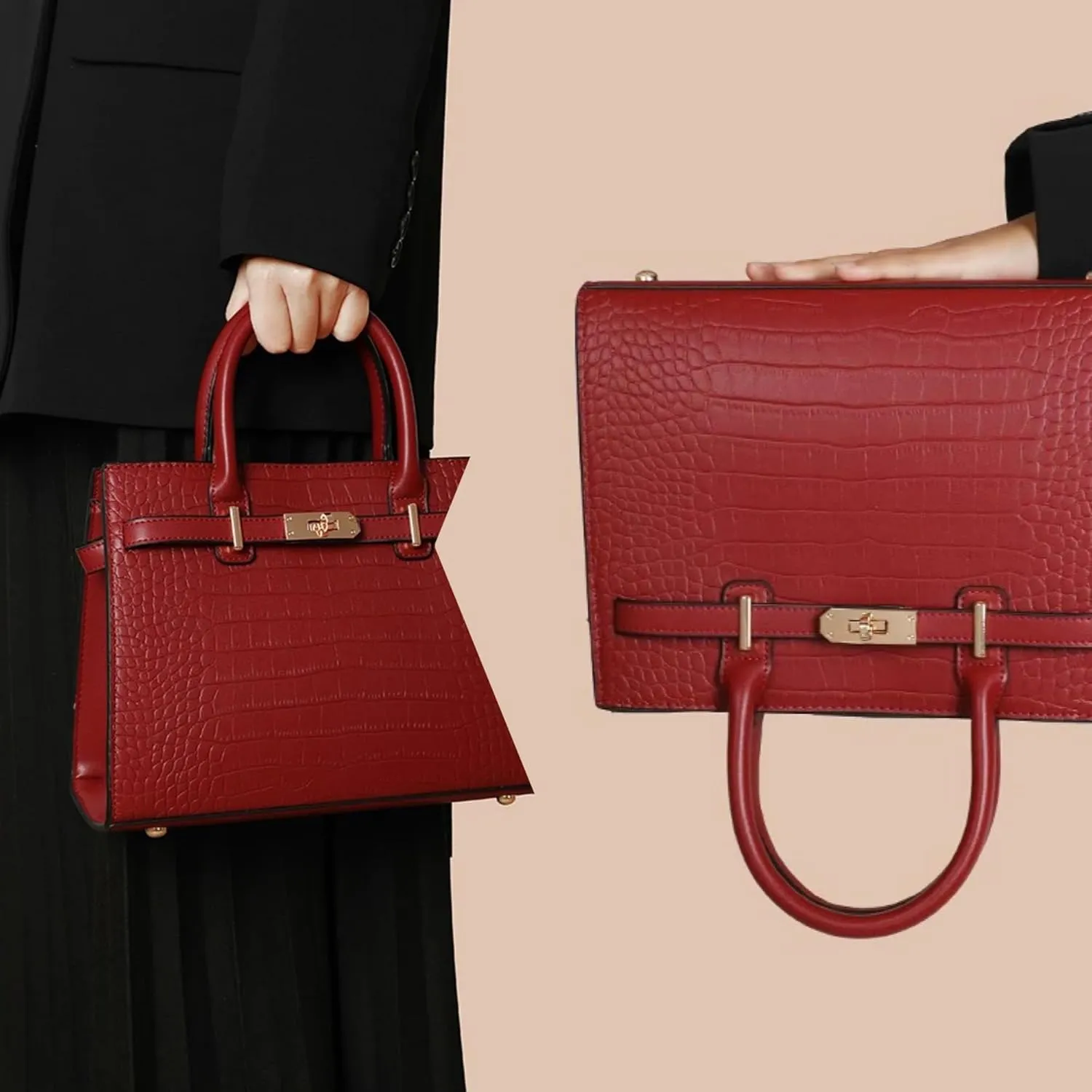 Women's real leather satchel Handbag Tote Shoulder Bag Vintage Crossbody purse top handling bag