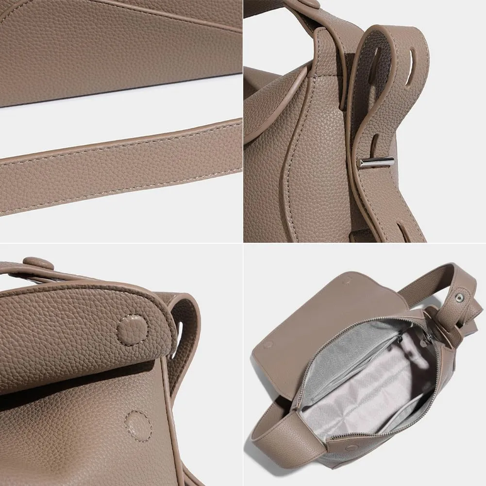 Womens Soft Vegan Leather Shoulder Bag Small Crossbody Tote Purse Fashion Handbag Casual Ladies Working Satchel