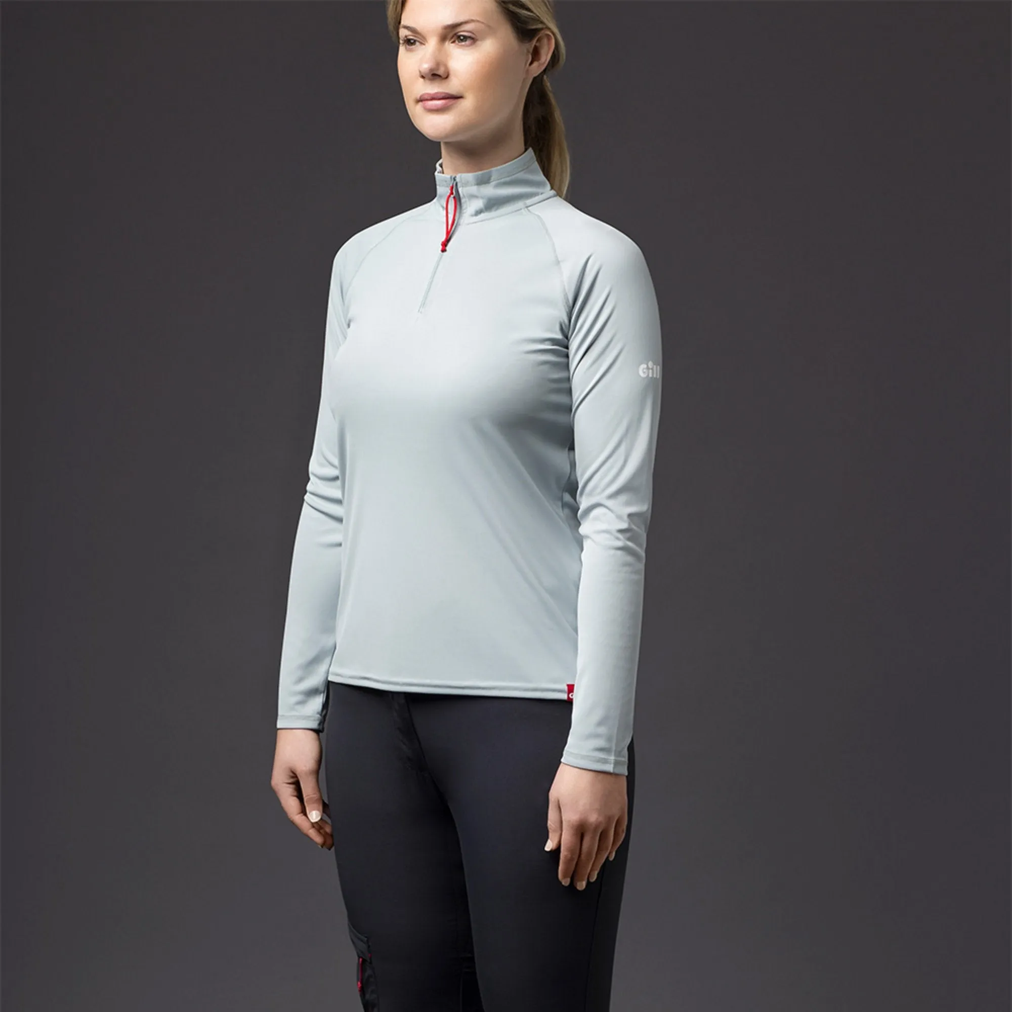 Womens UV Tec Long Sleeve Zip Tee