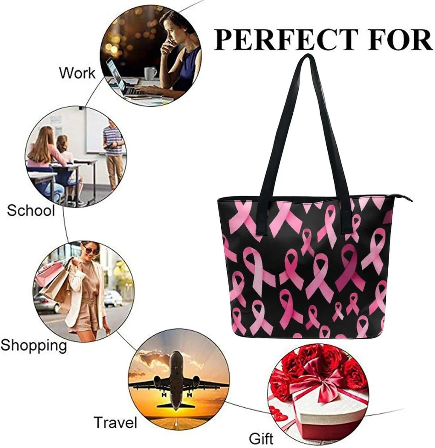 Women's Versatile Bucket Bag Soft PU Leather Trendy Shoulder Purse