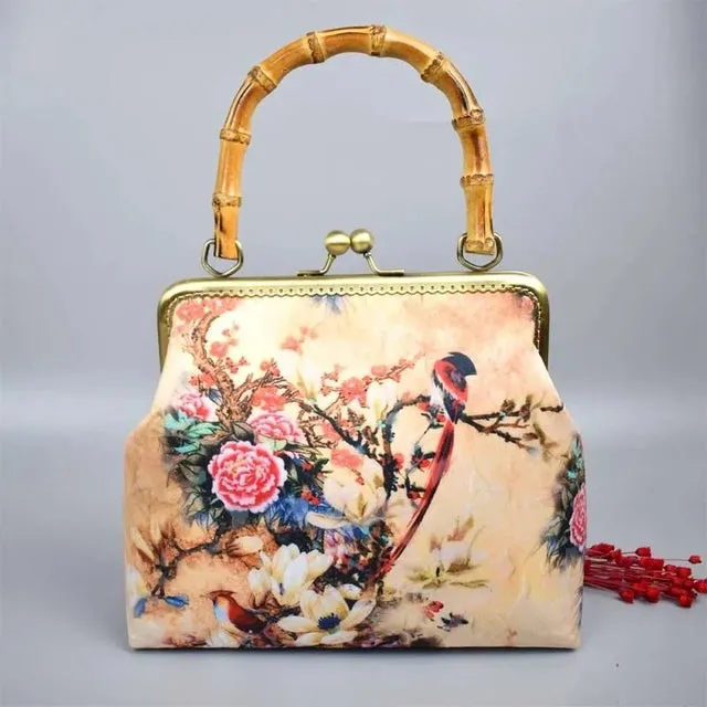 Wood Hand lock Shell Bags Vintage Designer Bag Women Shoulder Crossbody Bag Chain Tote Women&#39;s Handbags Purses free shipping