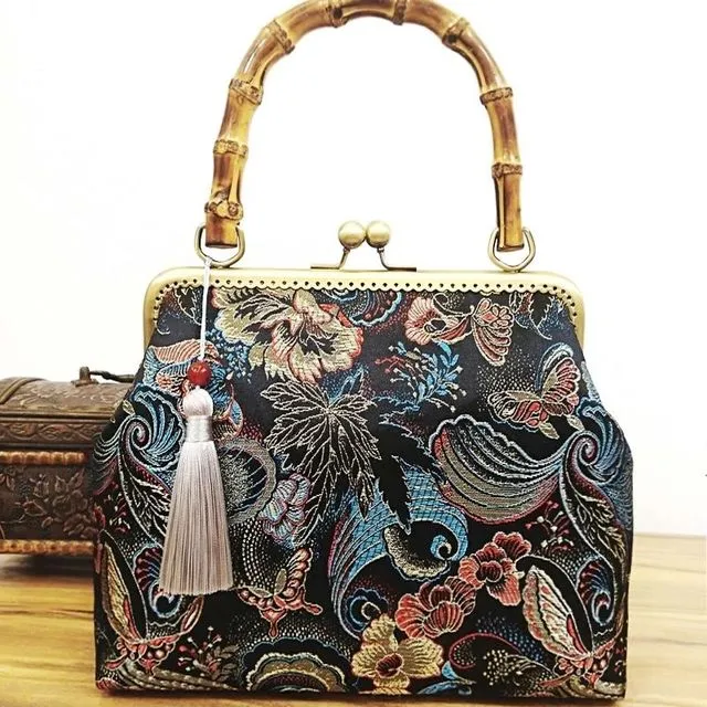 Wood Hand lock Shell Bags Vintage Designer Bag Women Shoulder Crossbody Bag Chain Tote Women&#39;s Handbags Purses free shipping