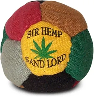 World Footbag Sir Hemp Hacky Sack Footbag, Black/Green/Grey/Red/Tan/Yellow