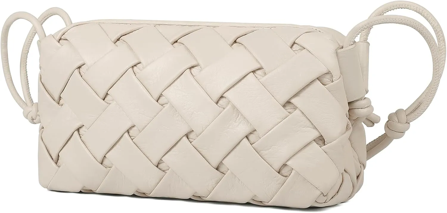 Woven Crossbody bags for women Vegan Leather Handbags Female Satchel Bag FashionSmall Bag Casual Hobo
