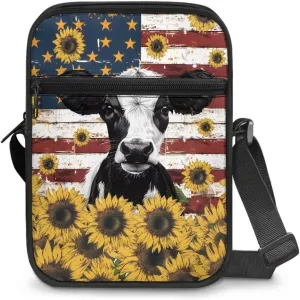 Xoenoiee Mini Messenger Bag Men Women Sling Bags with Multi Pockets Small Crossbody Bag for Walking Outing Daily