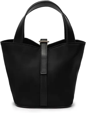 YONBEN® Tote Bucket Bag -Simple and Comfortable Handbag with Belt Opening Design Lightweight and Versatile Bucket Bag