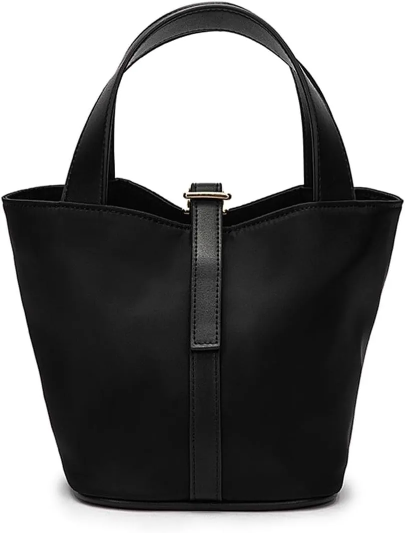 YONBEN® Tote Bucket Bag -Simple and Comfortable Handbag with Belt Opening Design Lightweight and Versatile Bucket Bag