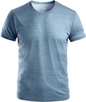 Zengjo Athletic Shirts for Men Quick Dry Short Sleeve Running Workout Gym T-Shirts Moisture Wicking Crewneck Tee