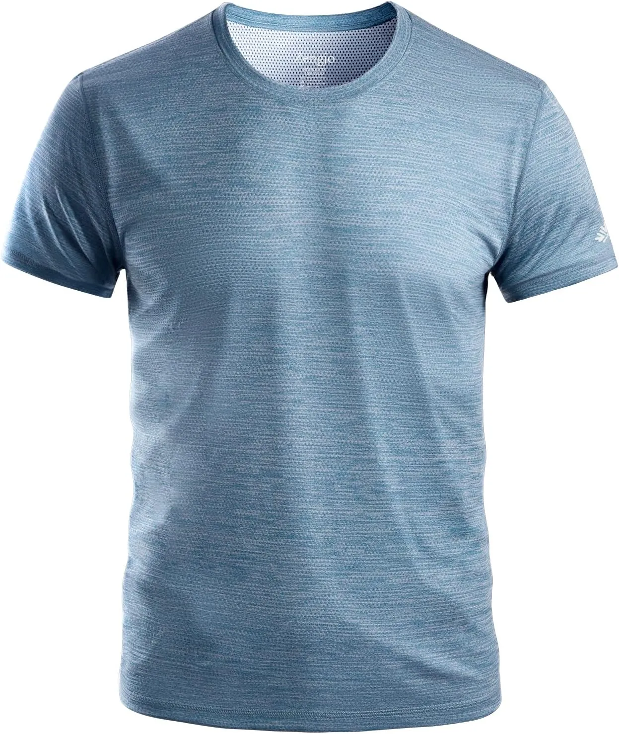 Zengjo Athletic Shirts for Men Quick Dry Short Sleeve Running Workout Gym T-Shirts Moisture Wicking Crewneck Tee